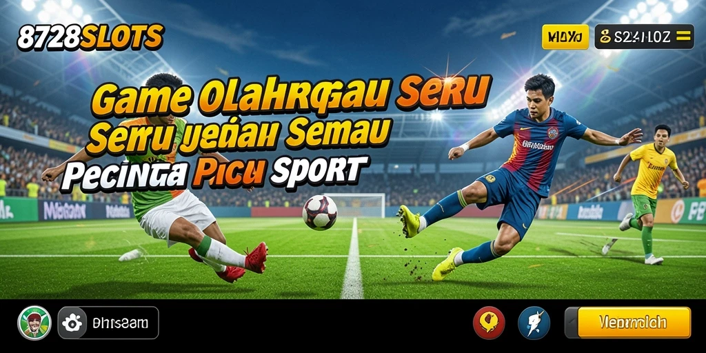 Screenshot utama 8728SLOTS menampilkan gameplay seru dengan elemen olahraga yang mendebarkan.