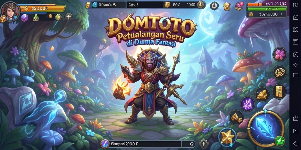 Tampilan seru gameplay DOMTOTO dengan aksi petualangan yang mendebarkan.