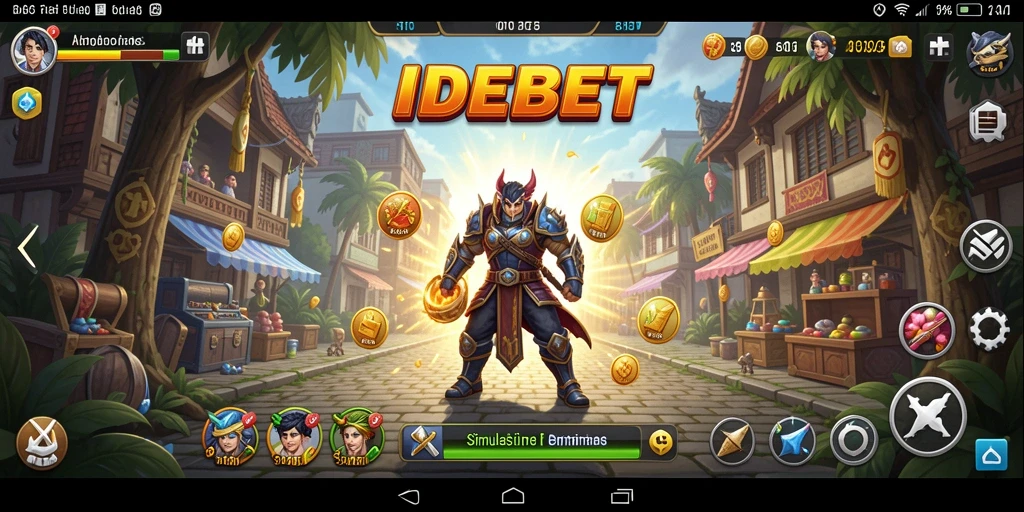 Tampilan gameplay IDEBET yang menampilkan pengalaman simulasi terperinci.