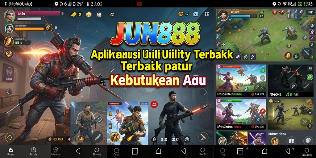 Tampilan antarmuka aplikasi JUN88 yang intuitif dan menarik.