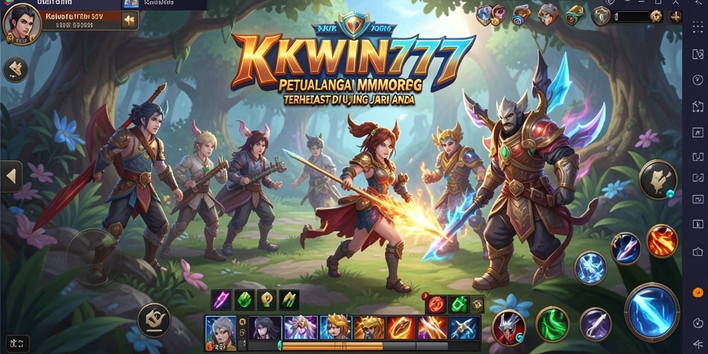 Tangkapan layar KKWIN777 menampilkan aksi gameplay yang mendebarkan di dunia MMORPG.