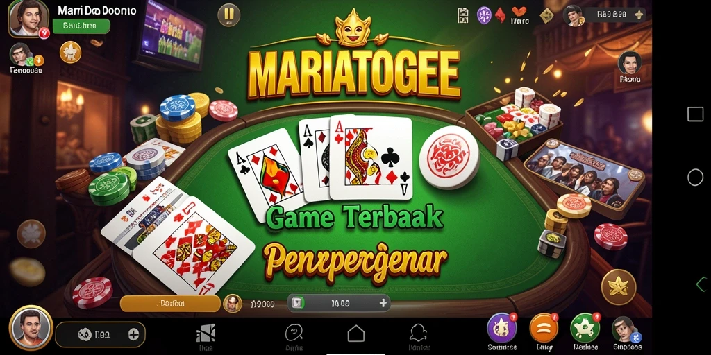 Tampilan gameplay seru dari MARIATOGEL yang menampilkan aksi domino.