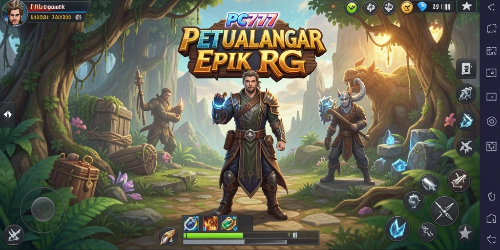 Screenshot gameplay RPG PC777 menampilkan aksi seru dan lingkungan yang menakjubkan.