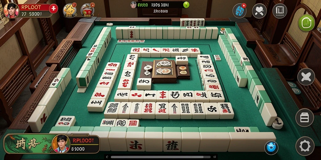 Tampilan screenshot gameplay seru dan menantang dari RPLOOT Mahjong.