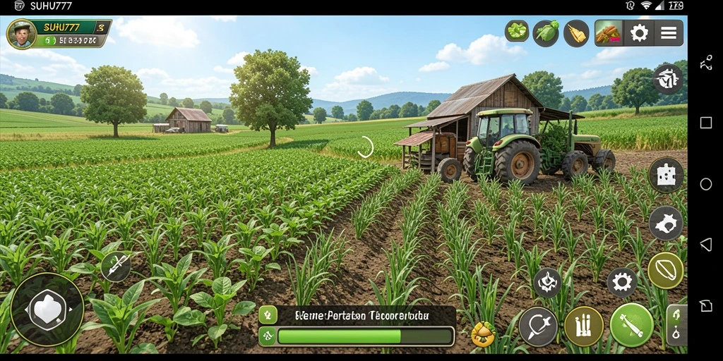 Tampilan gameplay menarik dari SUHU777 dengan berbagai aktivitas pertanian.
