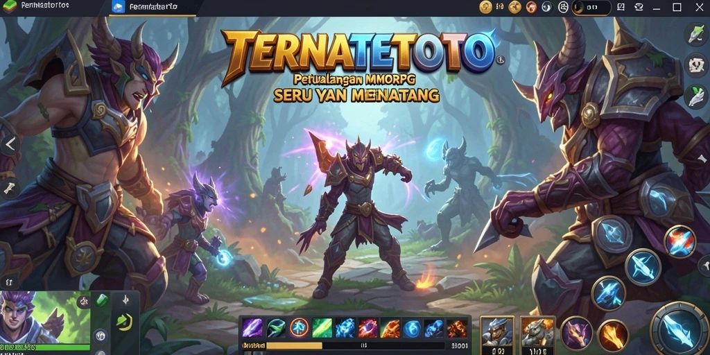Gameplay seru di TERNATETOTO dengan pertarungan epik antar pemain.