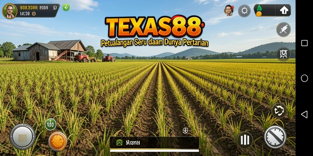 Tampilan gameplay TEXAS88 yang seru dalam bertani.