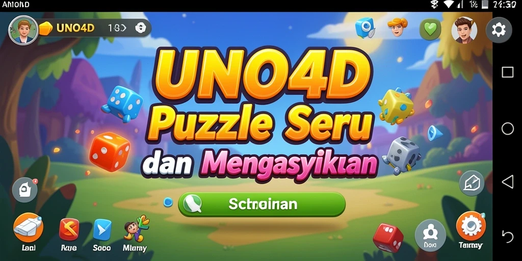 Tampilan screenshot utama UNO4D menampilkan gameplay seru dan menantang.